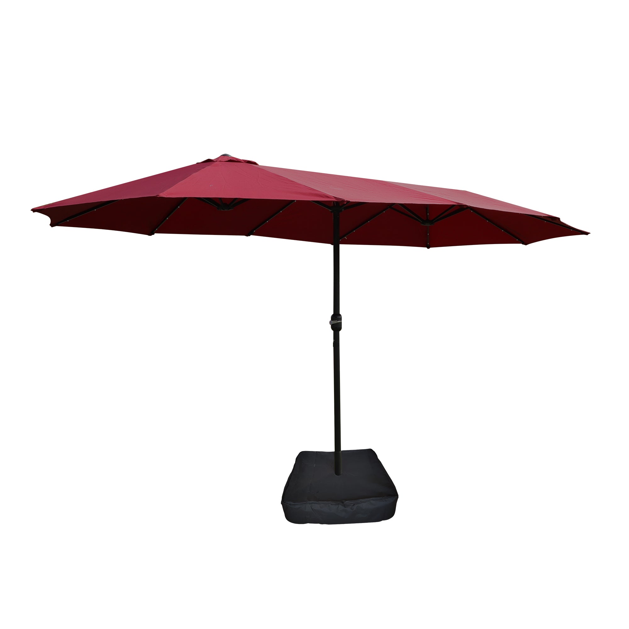 15 foot cantilever patio umbrella 15x9ft Large Double-Sided Rectangular Outdoor Twin Patio Market Umbrel – CheryLife