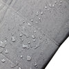 4 Piece Gray Outdoor Compressed Foam Sectional Sofa Lounger and Table Set