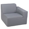 2 Place Seating  Gray Outdoor Compressed Foam Sectional Sofas