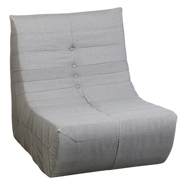 Gray Outdoor Compressed Foam Loveseat Sofa