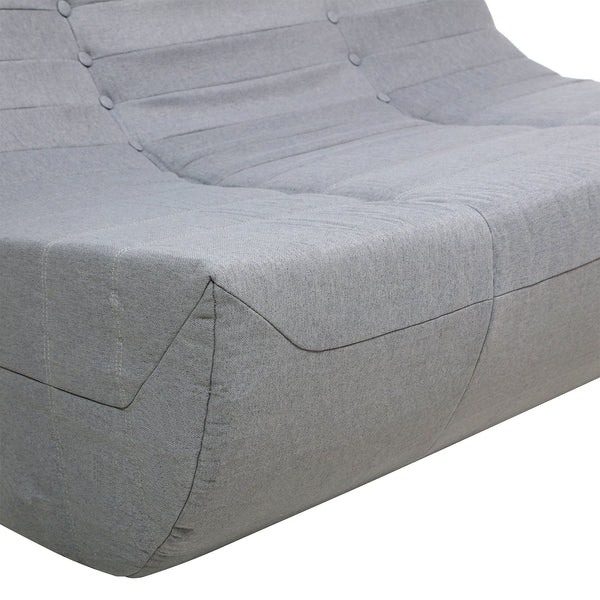 Gray Outdoor Compressed Foam Sofa