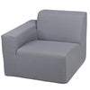 2 Place Seating  Gray Outdoor Compressed Foam Sectional Sofas