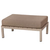 4 Place Seating  Brown Outdoor Compressed Foam Sectional Sofas and Ottoman Set