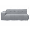 4 Piece Gray Outdoor Compressed Foam Sectional Sofa Lounger and Table Set
