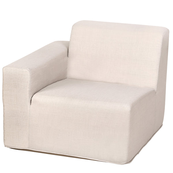 2 Place Seating  Beige Outdoor Compressed Foam Sectional Sofas