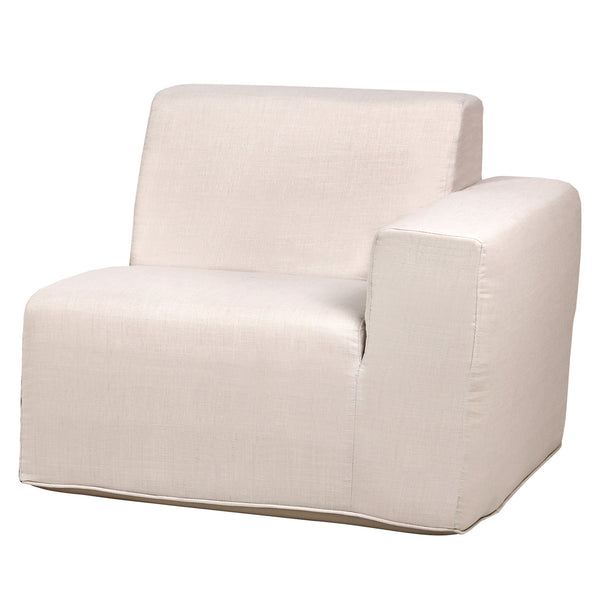 4 Place Seating  Beige Outdoor Compressed Foam Sectional Sofas and Ottoman Set