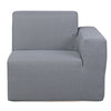 2 Place Seating  Gray Outdoor Compressed Foam Sectional Sofas