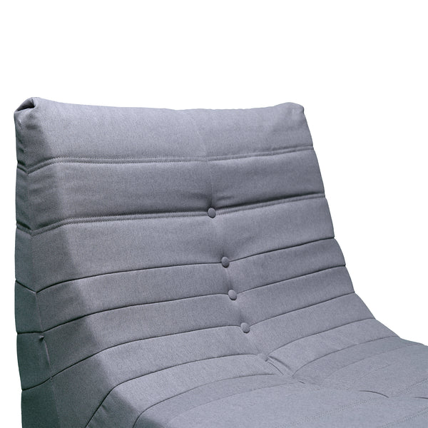 Gray Outdoor Compressed Foam Loveseat Sofa