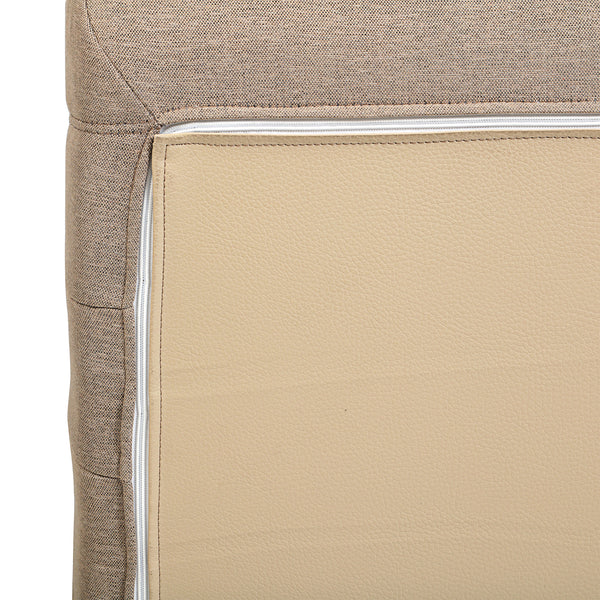 5 Piece Brown Outdoor Compressed Foam Loveseat Sofa Chairs and Table Set