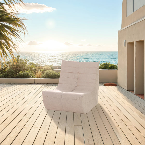 Brown Outdoor Compressed Foam Chair