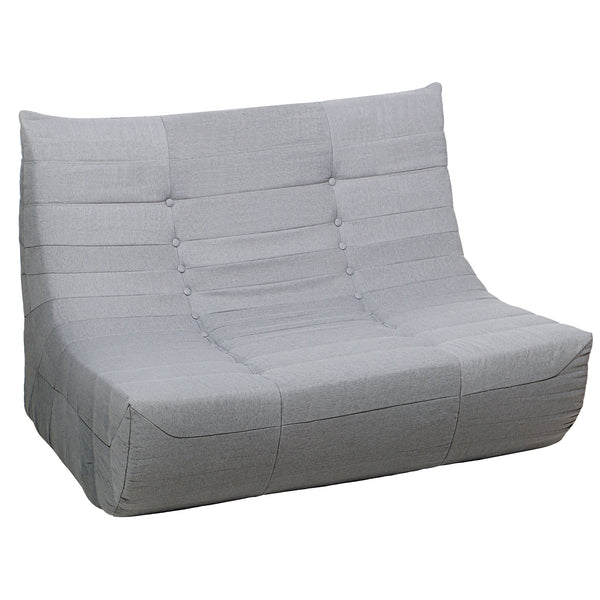 Gray Outdoor Compressed Foam Sofa