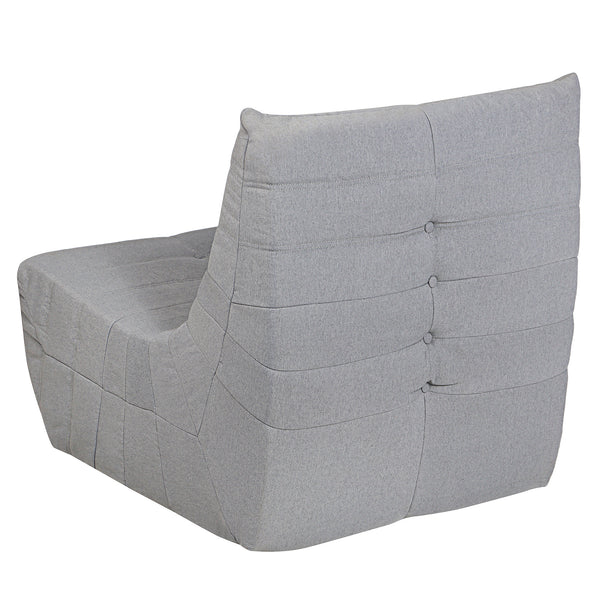 Gray Outdoor Compressed Foam Loveseat Sofa