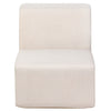 4 Place Seating  Beige Outdoor Compressed Foam Sectional Sofas and Ottoman Set
