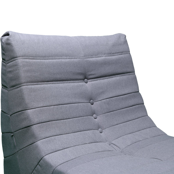 5 Piece Gray Outdoor Compressed Foam Loveseat Sofa Chairs and Table Set
