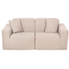 2 Place Seating  Beige Outdoor Compressed Foam Sectional Sofas