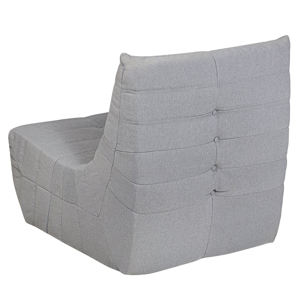 5 Piece Gray Outdoor Compressed Foam Loveseat Sofa Chairs and Table Set