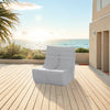 Gray Outdoor Compressed Foam Loveseat Sofa