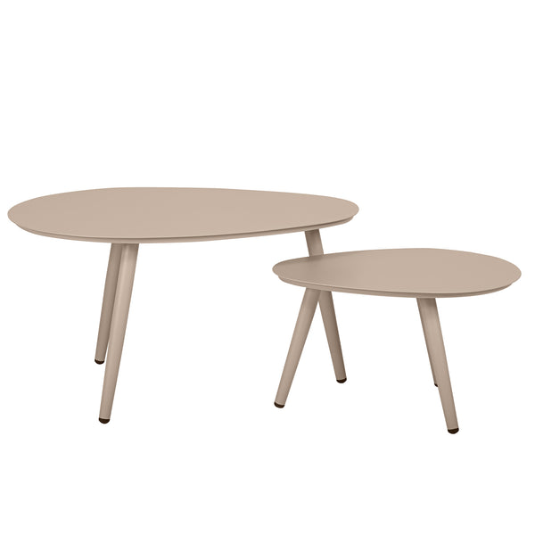 5 Piece Brown Outdoor Compressed Foam Loveseat Sofa Chairs and Table Set