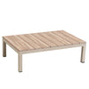 4 Place Seating  Beige Outdoor Compressed Foam Sectional Sofas and Ottoman Set
