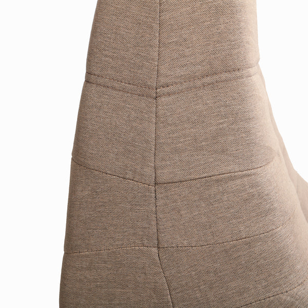 5 Piece Brown Outdoor Compressed Foam Loveseat Sofa Chairs and Table Set