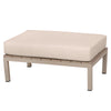 4 Place Seating  Beige Outdoor Compressed Foam Sectional Sofas and Ottoman Set