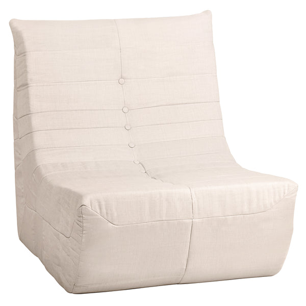 5 Piece Beige Outdoor Compressed Foam Loveseat Sofa Chairs and Table Set