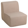 4 Place Seating  Brown Outdoor Compressed Foam Sectional Sofas and Ottoman Set