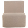 4 Place Seating  Brown Outdoor Compressed Foam Sectional Sofas and Ottoman Set