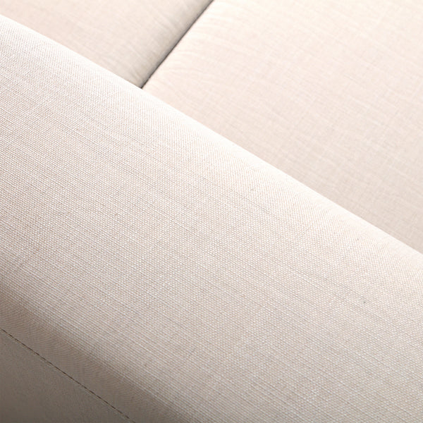 4 Place Seating  Beige Outdoor Compressed Foam Sectional Sofas and Ottoman Set
