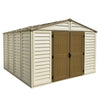10.5x10 ft Vinyl Shed With Foundation 40224 02