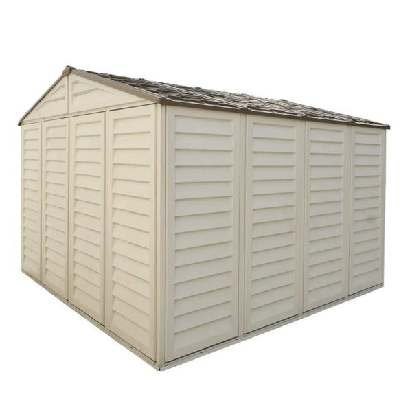 10.5x10 ft Vinyl Shed With Foundation 40224 03