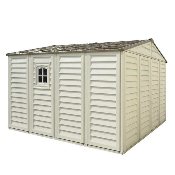 10.5x10 ft Vinyl Shed With Foundation 40224 04