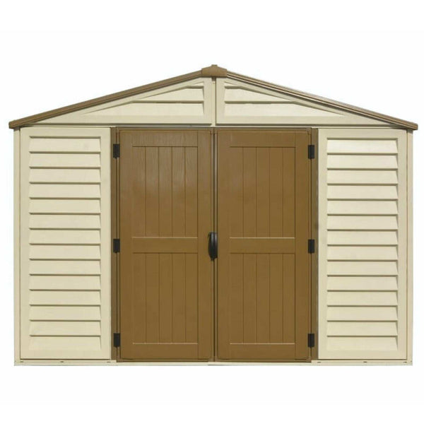 10.5x10 ft Vinyl Shed With Foundation 40224 05