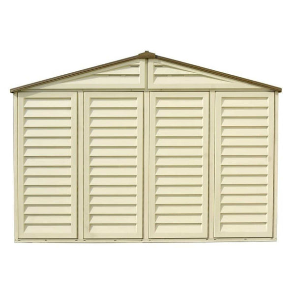 10.5x10 ft Vinyl Shed With Foundation 40224 06