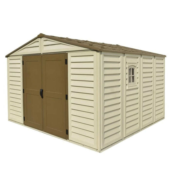 10.5x10 ft Vinyl Shed With Foundation 40224 07