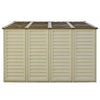 10.5x10 ft Vinyl Shed With Foundation 40224 09