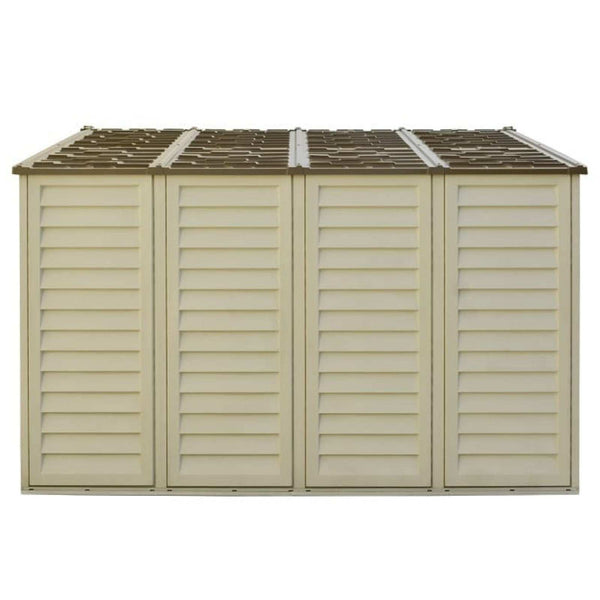 10.5x10 ft Vinyl Shed With Foundation 40224 09