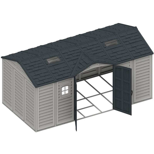 DuraMax 10.5×8 ft APEX PRO Storage Shed With Foundation Kit 40116