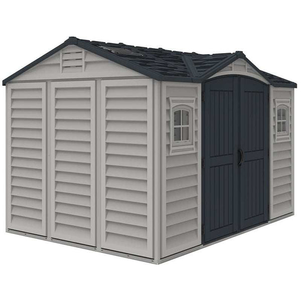 DuraMax 10.5×8 ft APEX PRO Storage Shed With Foundation Kit 40116