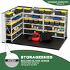 10x7 ft Outdoor Resin Storage Shed with Floor