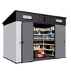 10x7 ft Outdoor Resin Storage Shed with Floor