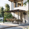10x10 ft wall mounted pergola