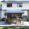 10x10 ft wall mounted pergola