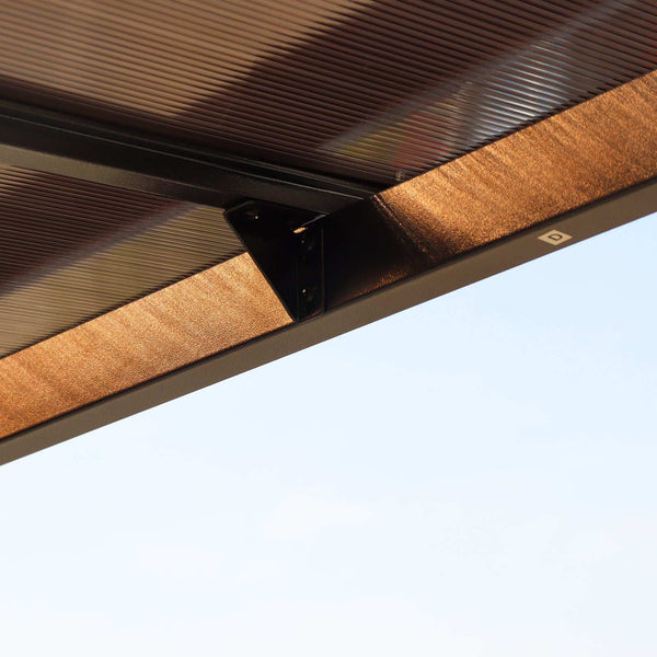 10x10 ft wall mounted pergola