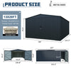 13x20 ft Metal Storage Shed Plus CheryLife