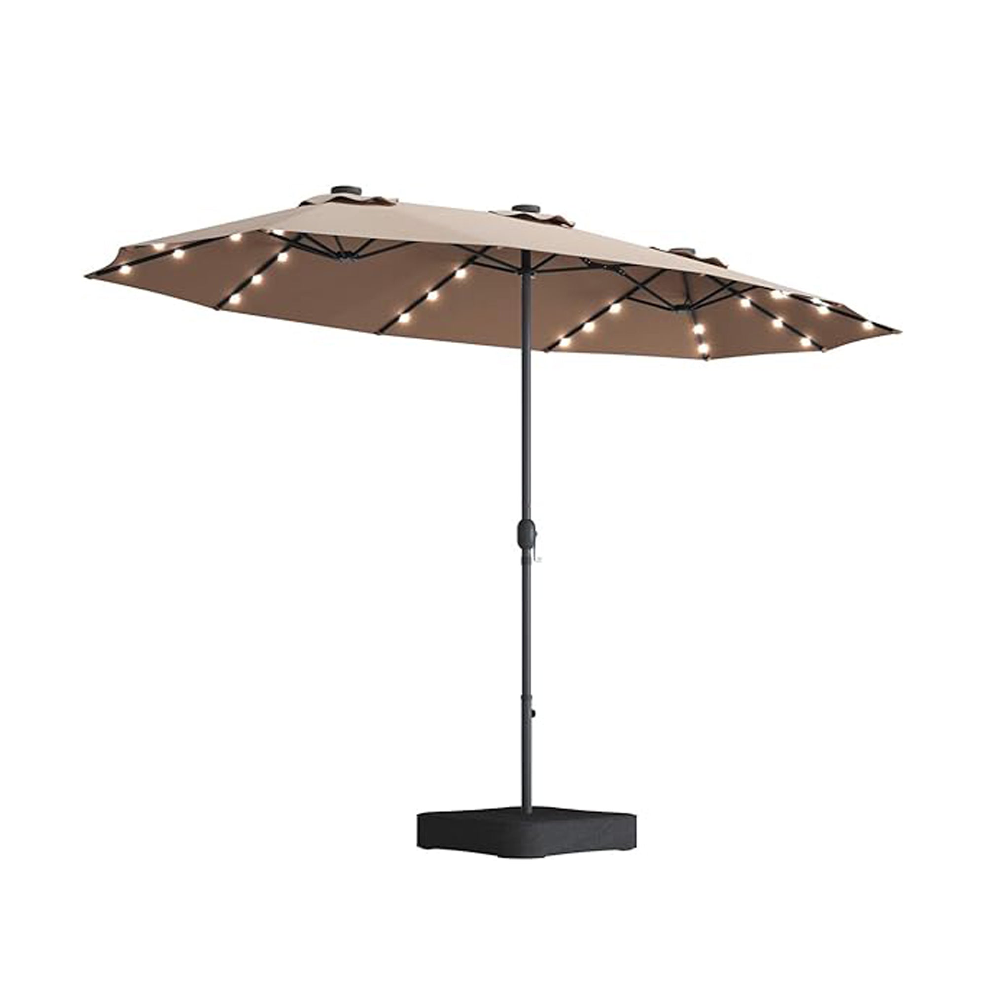 15 patio umbrella 15x9ft Large Double-Sided Rectangular Outdoor Twin Patio Market Umbrel – CheryLife