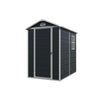 4x6 ft Resin Outdoor Storage Shed Kit Black