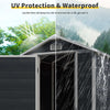 4x6 ft Resin Outdoor Storage Shed Kit Black