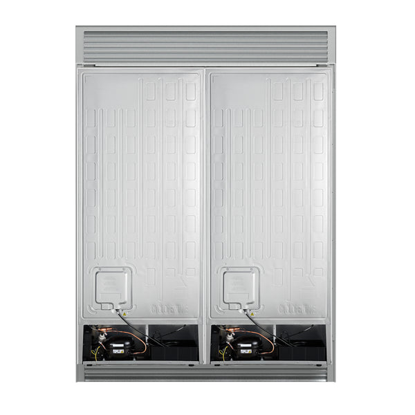 Forno Maderno 2-28-Inch Wide Convertible Refrigerator/Freezer in White, Decorative Trim, 27.2 cu.ft, 84-Inch High, ENERGY STAR Certified