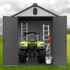 6x8 ft Plastic Storage Shed Grey